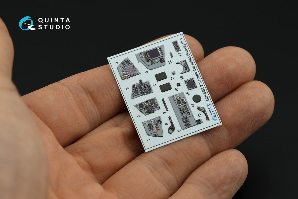 Quinta Studio QDS+48262 Tornado IDS Italian 3D-Printed coloured Interior on decal paper (Revell) (small version) (with 3D-printed resin parts) 1/48 – imagen 9