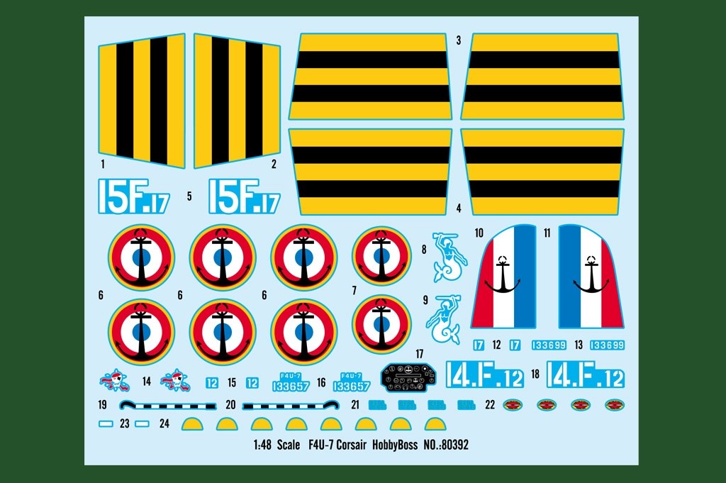 Hobby Boss 80392 F4U-7 Corsair 1/48 – imagen 4