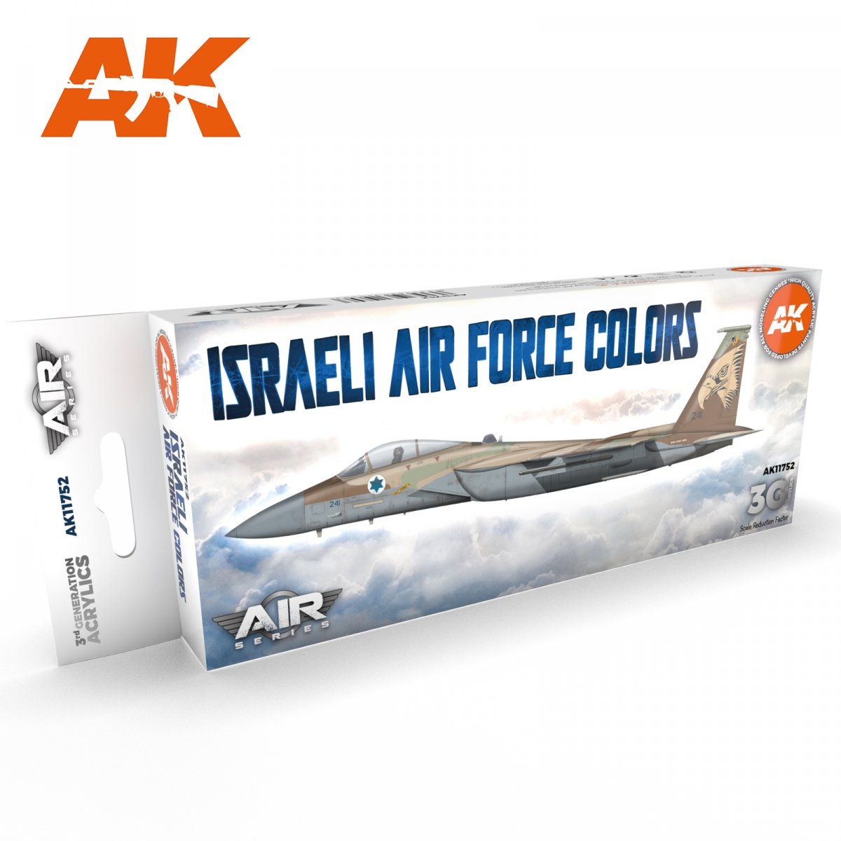 AK Interactive AK11752 Couleurs de l&amp;#39;armée de l&amp;#39;air israélienne 8 x 17 ml