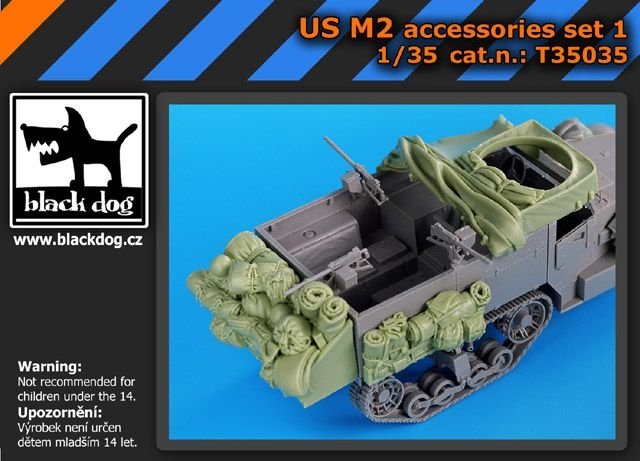 Ensemble d'accessoires Black Dog T35035 US M2 N° 1/35 
