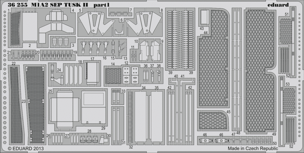 Eduard 36255 M1A2 SEP TUSK II 1/35 Tamiya – imagen 2
