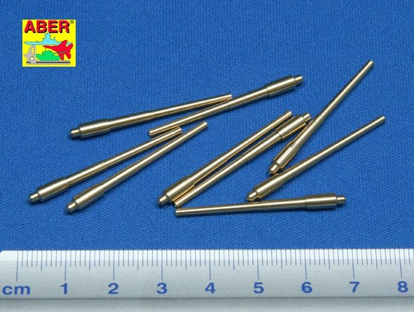 Aber 350L-06 Set of 9pcs 406mm short barrels for US ships for turrets without antiblast covers: North Carolina, Washington 1/350 – zdjęcie 2