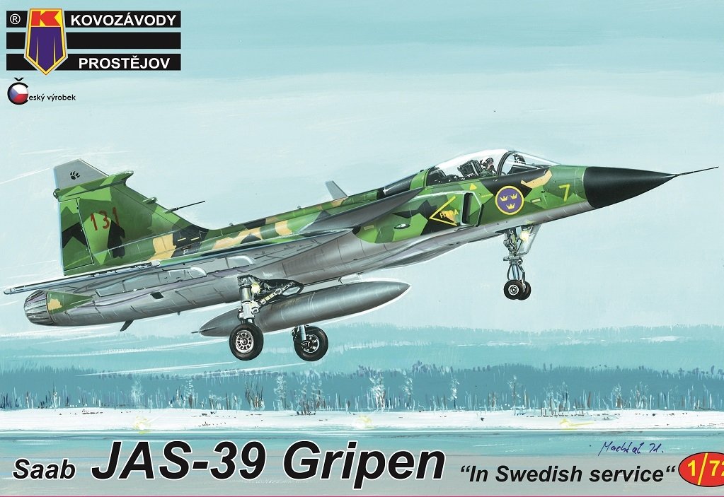 Kovozavody Prostejov KPM0162 JAS-39 Gripen « En service suédois » 1/72
