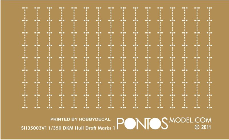 Pontos 35018WD1 DKM Hipper Wooden Deck set 1/350 – Bild 2