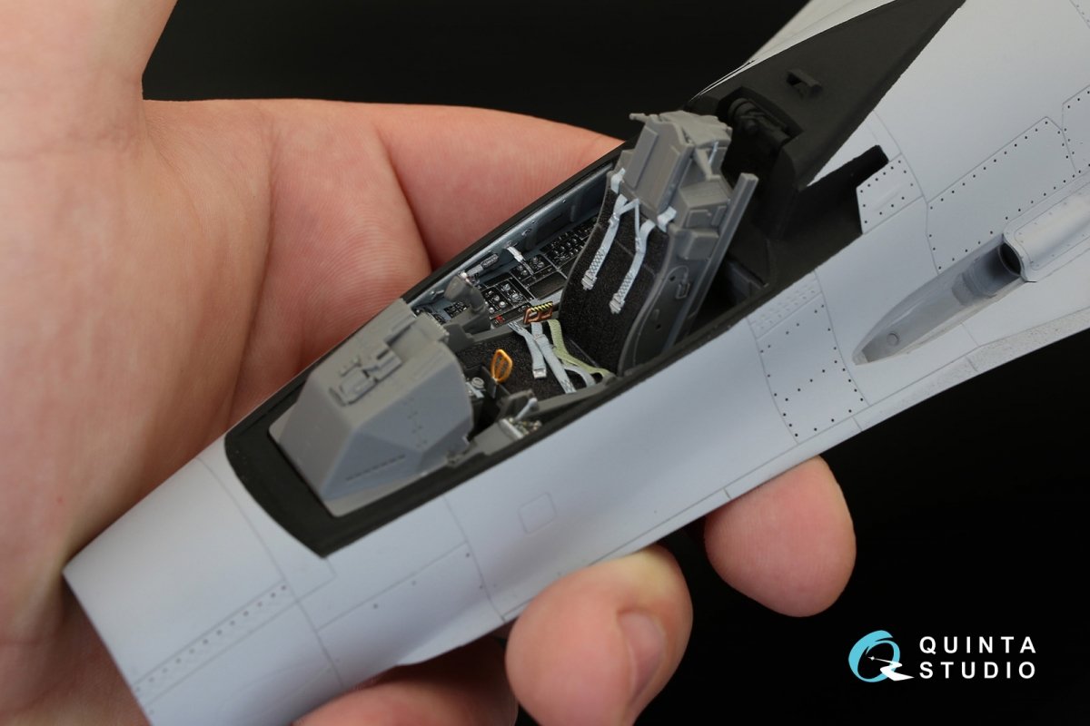 Quinta Studio QD32021 F-16C 3D-Printed &amp;amp; coloured Interior on decal paper (for Academy kit) 1/32 – imagen 11