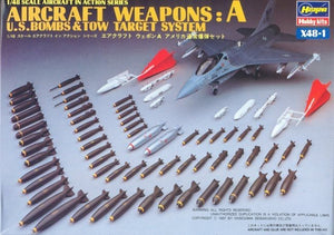 Hasegawa X48-1 AIRCRAFT WEAPONS: A U.S Smart Bombs Target Pods 1/48