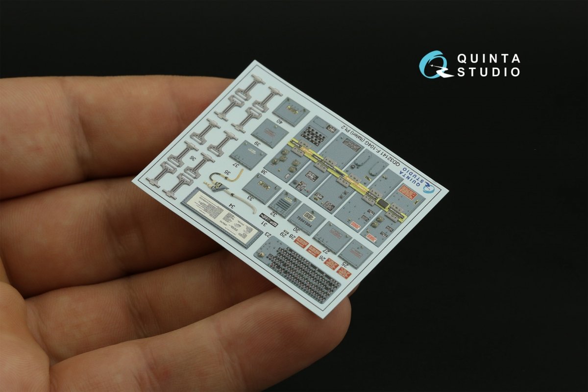 Quinta Studio QD32141 F-104G 3D-Printed &amp;amp; coloured Interior on decal paper (Italeri) 1/32 – imagen 4