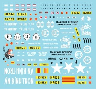 Star Decals 35-C1252 Vietnam # 2. ARVN V-100 1 1/35 – imagen 3