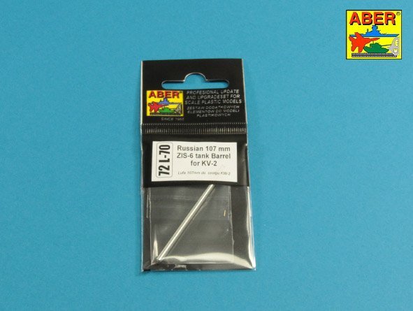Aber 72L-70 Russian 107 mm ZIS-6 tank barrel for KV-2 1/72 – imagen 3