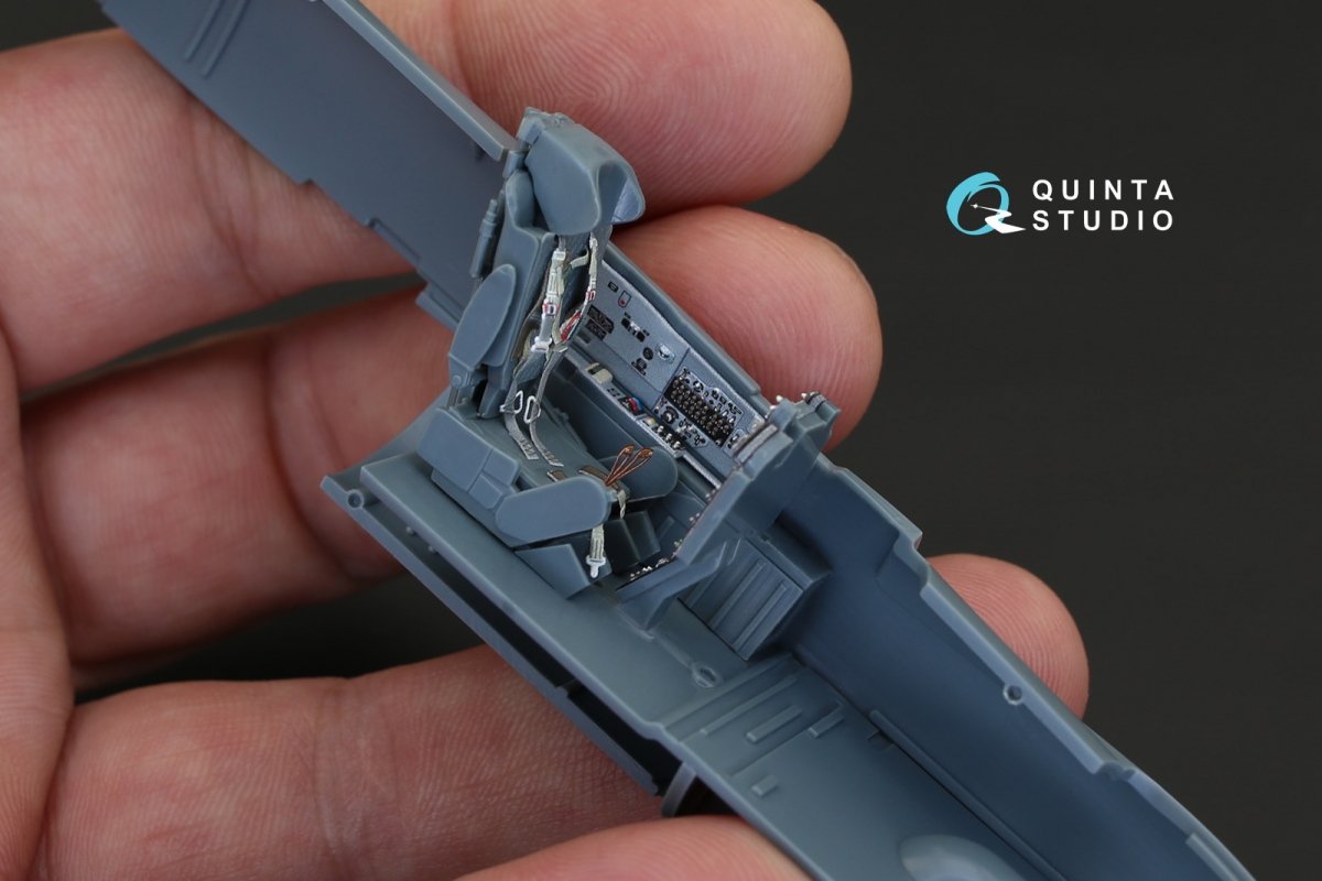Quinta Studio QD48129 MiG-21PFM (grey color panels) 3D-Printed &amp;amp; coloured Interior on decal paper (for Eduard kit) 1/48 – immagine 8
