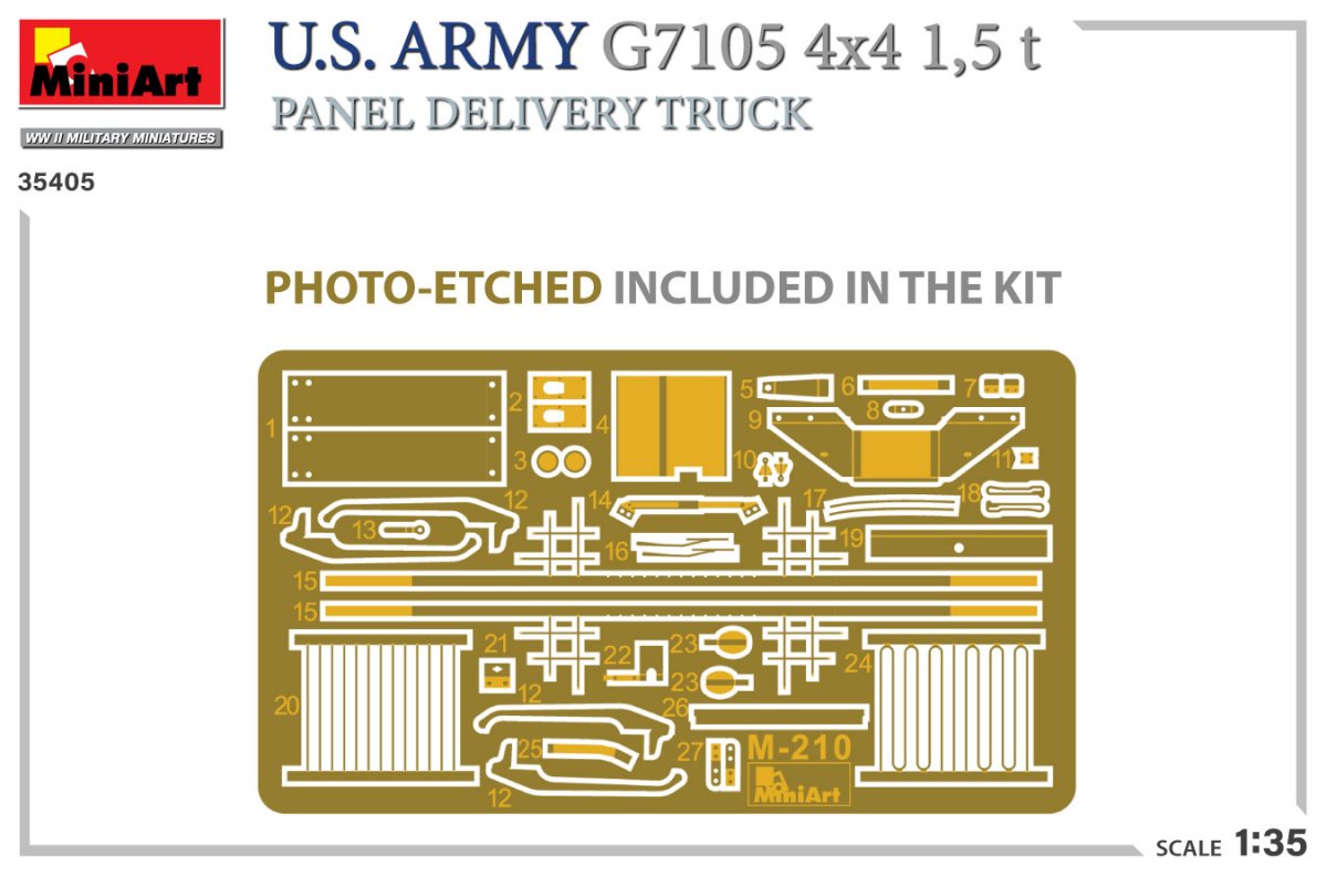 MiniArt 35405 U.S. ARMY G7105 4х4 1,5 t PANEL DELIVERY TRUCK 1/35 – imagen 2