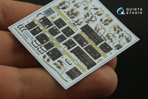 Quinta Studio QD35118 AH-64D Baies avioniques avant étendues Intérieur imprimé en 3D et coloré sur papier décalcomanie (Takom) 1/35  – image 4