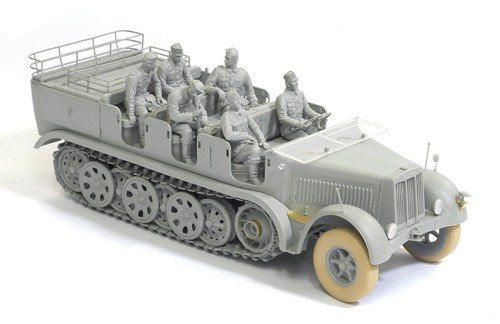 Dragon 6545 Sd.Kfz.7 8t Half-Track Early Production w/Crew 1/35 – Bild 3