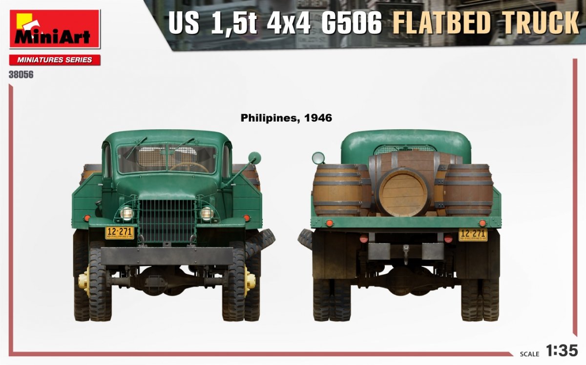 MiniArt 38056 US 1,5t 4×4 G506 FLATBED TRUCK 1/35 – imagen 6
