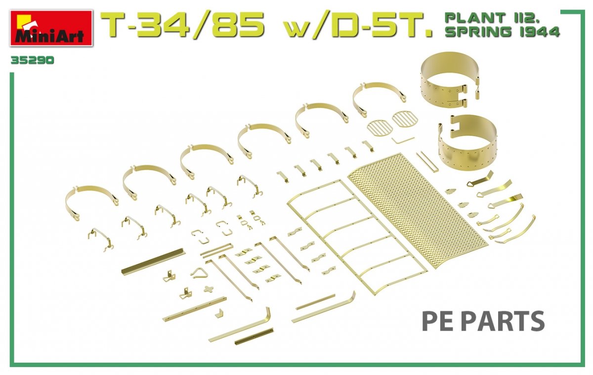Miniart 35290 T-34/85 w/D-5T. PLANT 112. SPRING 1944. INTERIOR KIT 1/35 – Bild 10