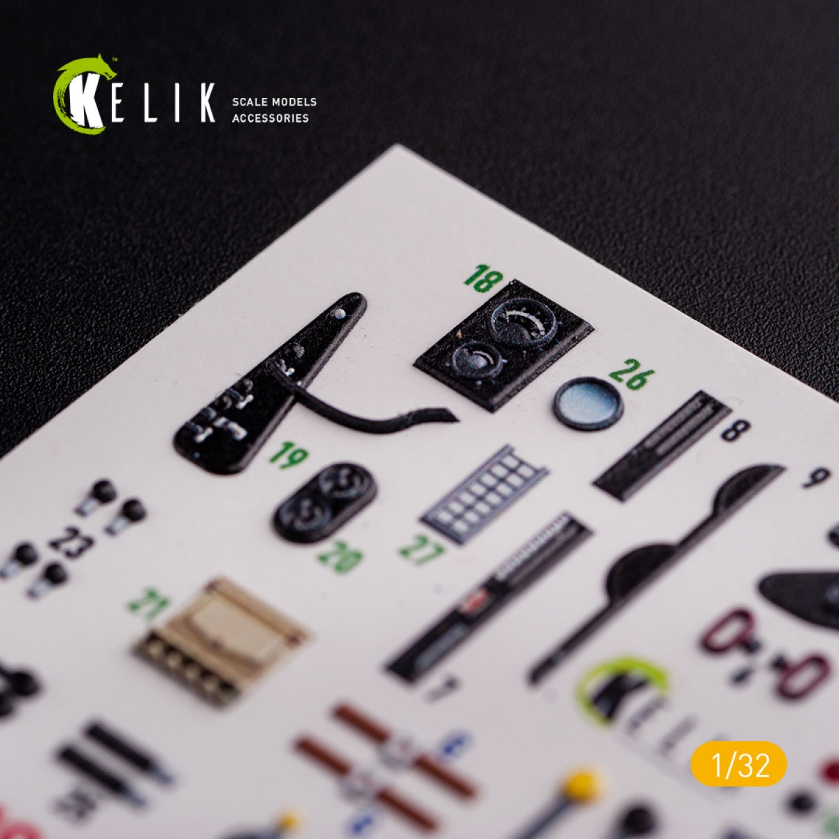 KELIK K32019 CR.42 LW - Interior 3D Decal for ICM kit 1/32 – immagine 6