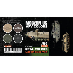 AK Interactive RCS130 US Army Modern AFV Colors 4x17ml – zdjęcie 2
