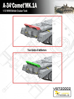 Vespid Models VS720002 A-34 &amp;#39;Comet&amp;#39; MK.1A British Cruiser Tank 1/72 – imagen 2