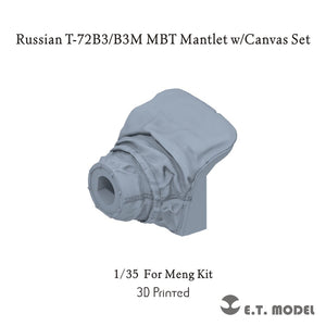 E.T. Model P35-374 Russian T-72B3/B3M MBT Mantlet w/Canvas Set (For Meng Kit) 1/35