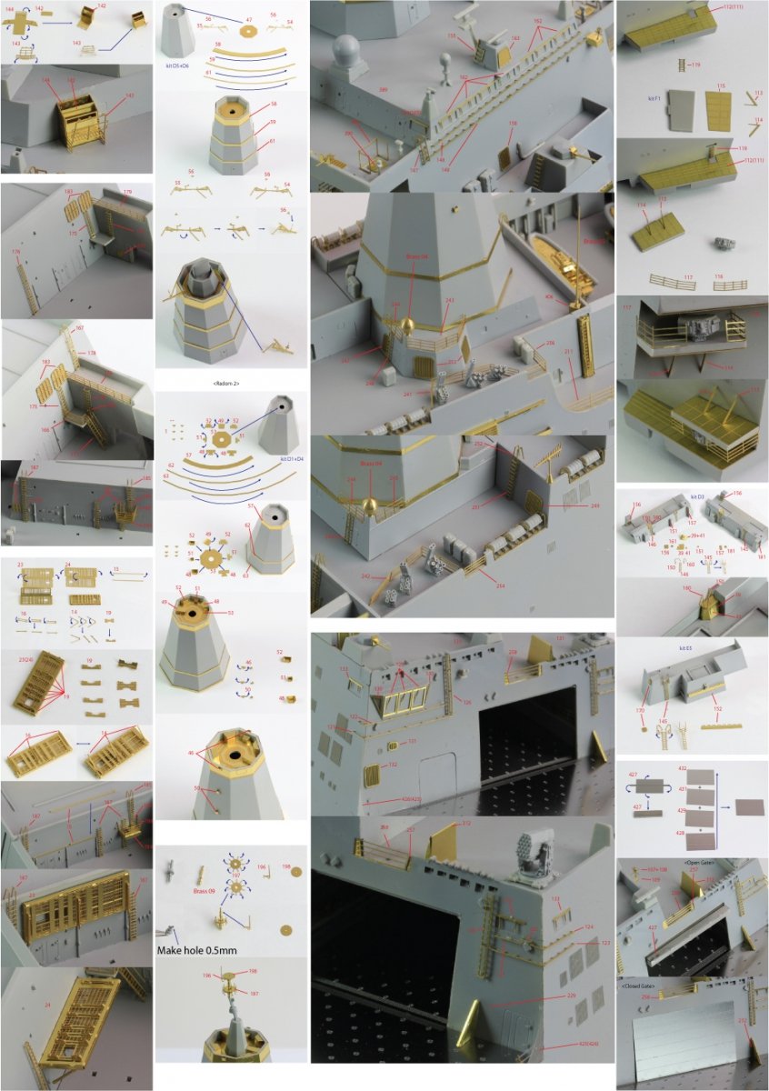 Pontos 35016F1 USS San Antonio Class LPD Detail Up Set 1/350 – immagine 4