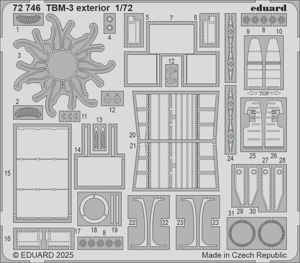 Eduard 72746 TBM-3 extérieur HOBBY BOSS 1/72