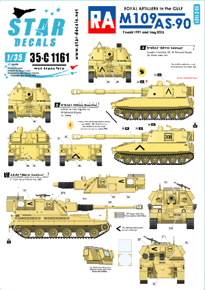 Star Decals 35-C1161 Royal Artillery in the Gulf 1/35