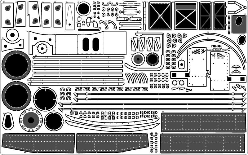 Pontos 48001F1 U-Boot Type VII C Detail up set 1/48 – imagen 7