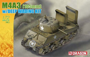 Dragon 7330 M4A3 Sherman américain (105 mm) avec kit de franchissement de gué profond (1/72)