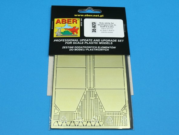 Aber 35A023 Osłony boczne do Sturmgeschutz III (późne) 1/35 – imagen 3