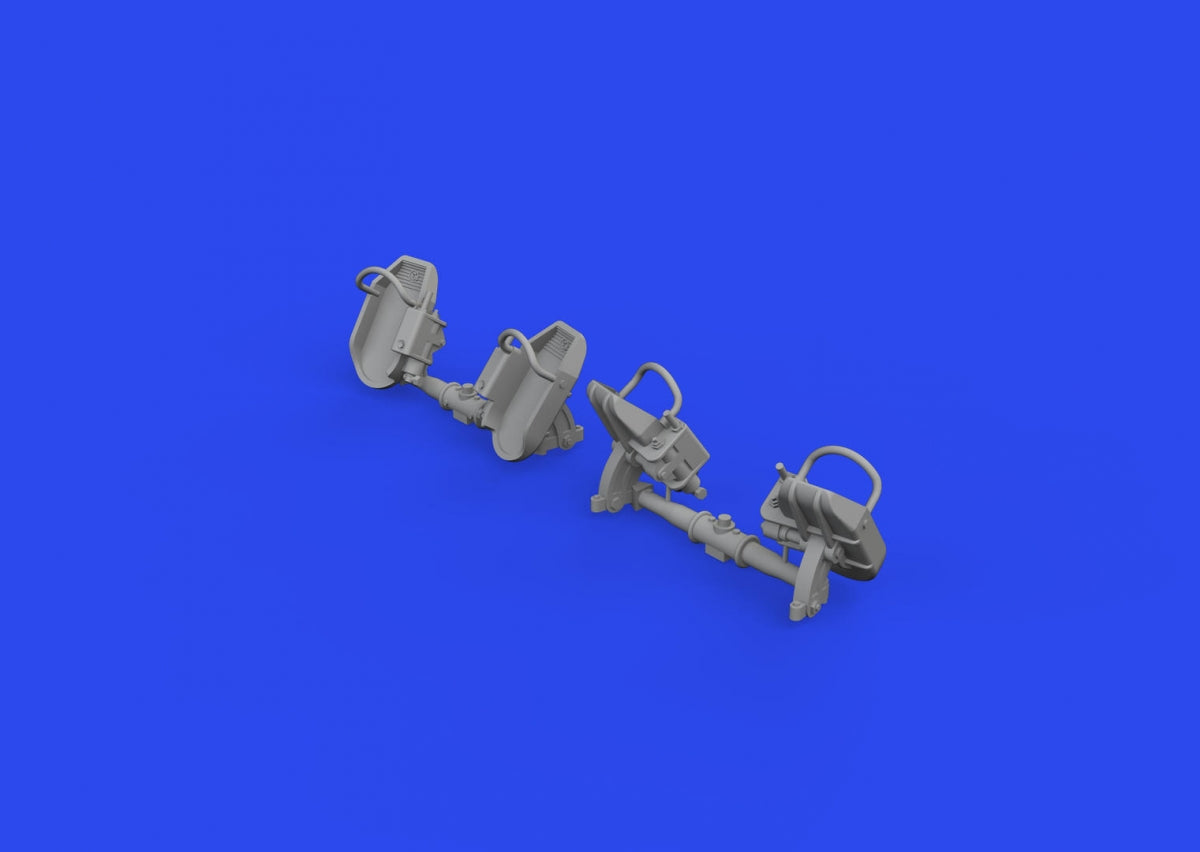 Eduard 648873 Bf 109E rudder pedals early PRINT 1/48 – immagine 2