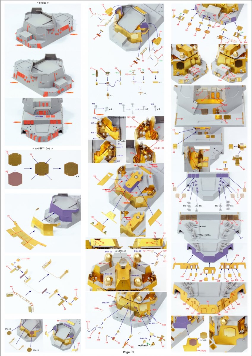 Pontos 35028F1 USS DDG-92 Momsen Flight IIa Detail Up Set 1/350 – imagen 12