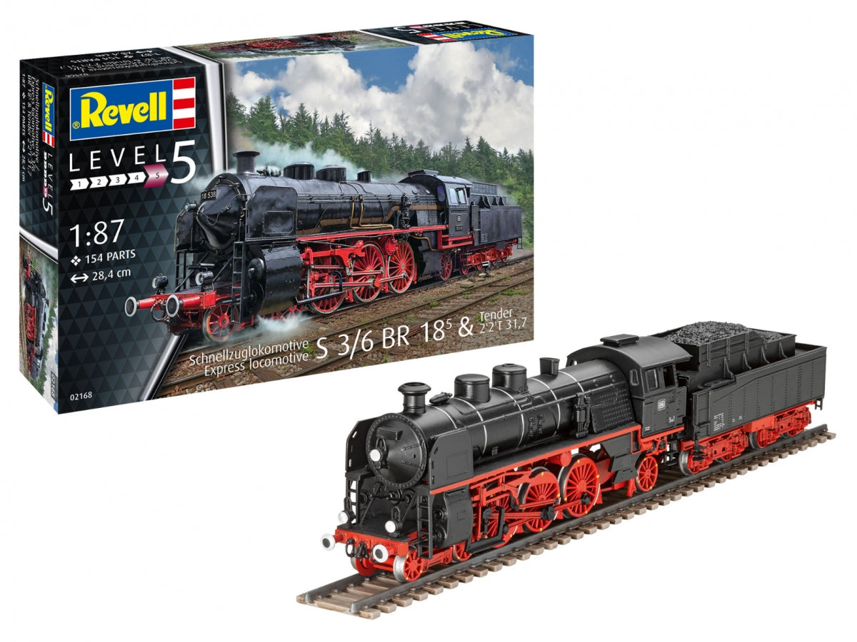 Revell 02168 Express locomotive S3/6 BR18 with tender 1/87 – immagine 2