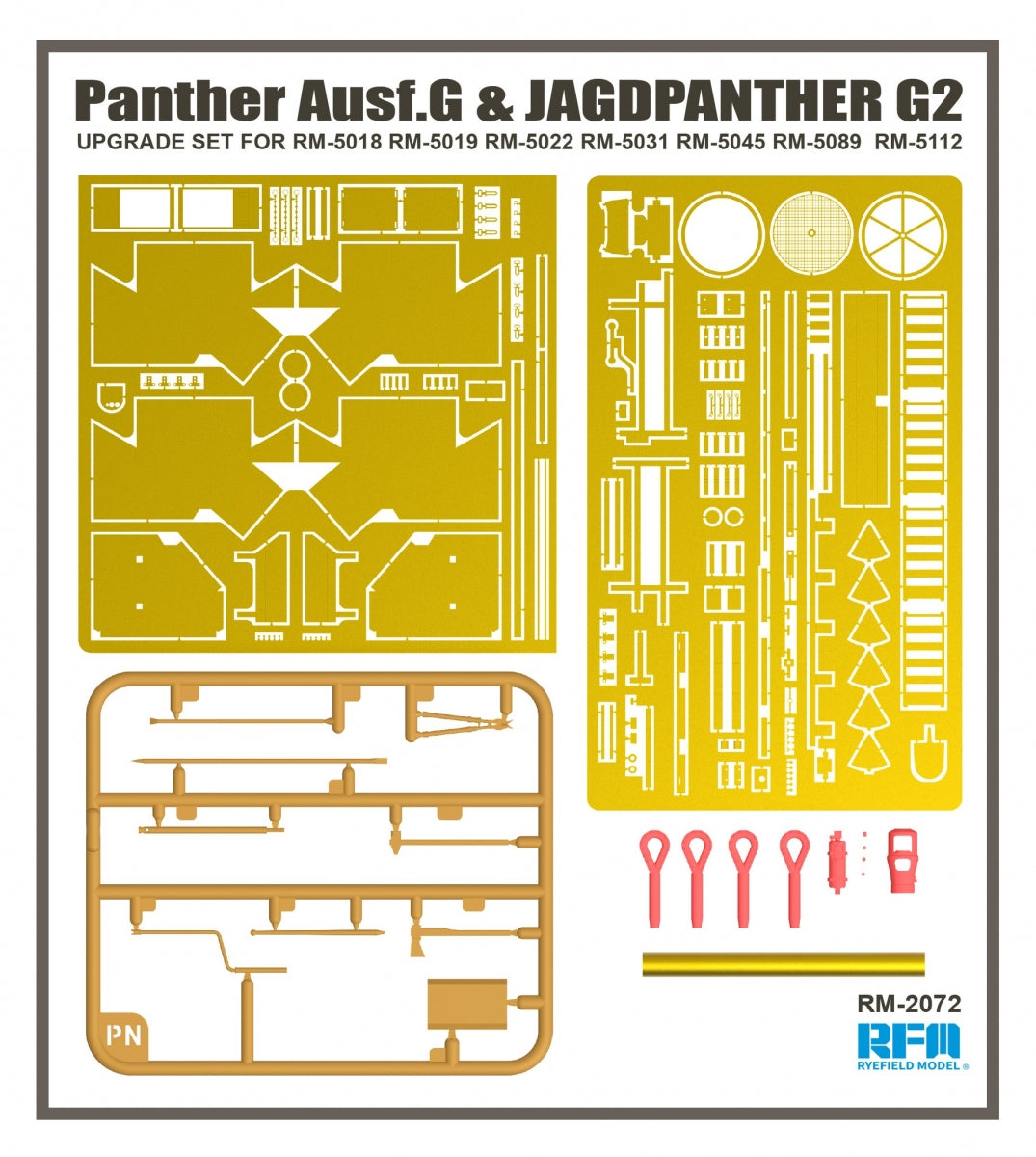 Rye Field Model 2072 Panther Ausf.G UPGRADE SET 1/35 – Bild 3