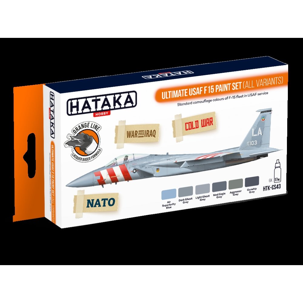 Hataka HTK-CS43 Ultimate USAF F15 paint set (all variants)