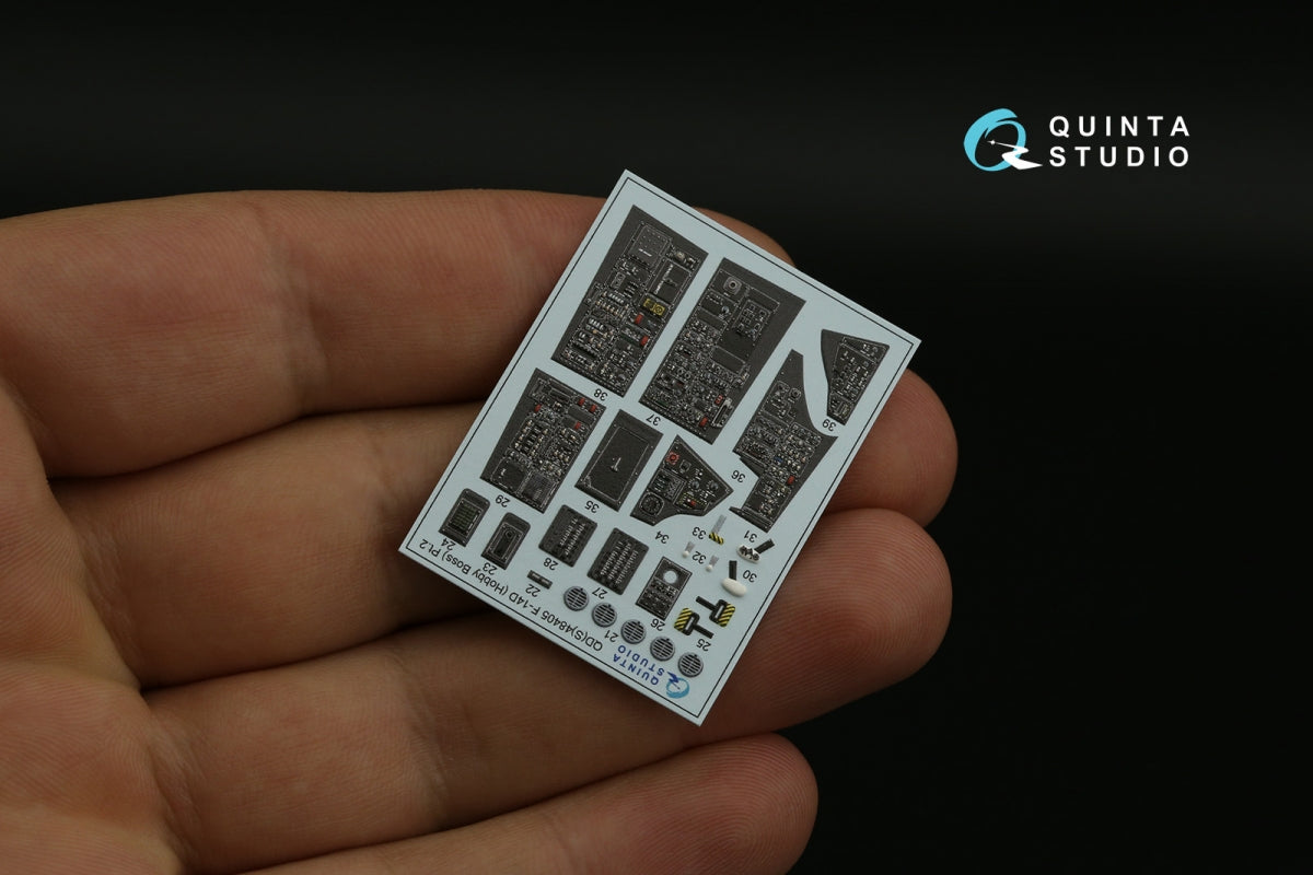 Quinta Studio QDS-48405 F-14D 3D-Printed &amp;amp; coloured Interior on decal paper (Hobby Boss) (Small version) 1/48 – Bild 6