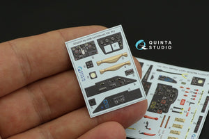 Quinta Studio QD32074 Me 262B1a/U-1 3D-Printed &amp;amp; coloured Interior on decal paper (Revell) 1/32 – Bild 10