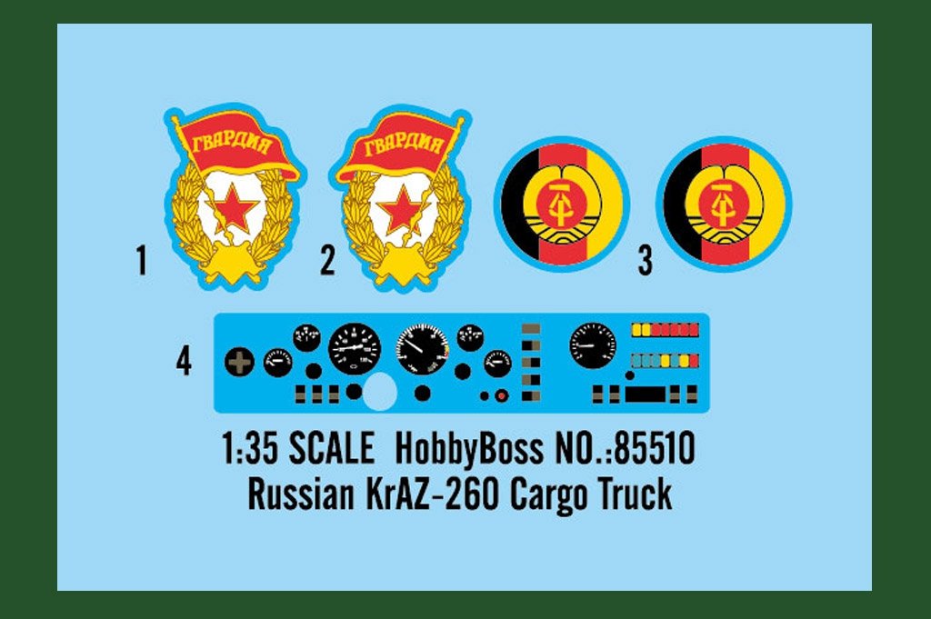 Hobby Boss 85510 Russian KrAZ-260 Cargo Truck 1/35 – imagen 9