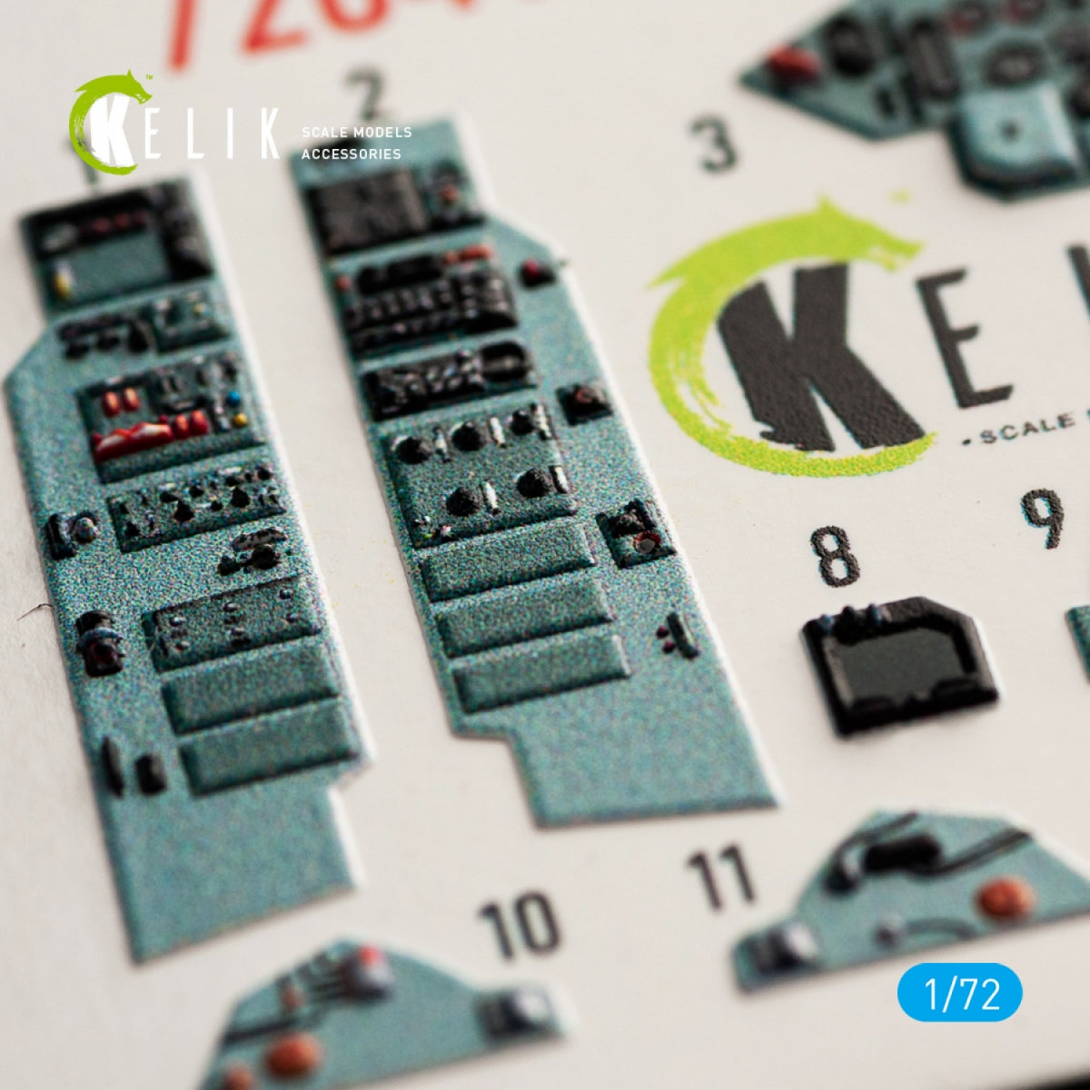 KELIK K72041 SU-27UB INTERIOR 3D DECALS FOR TRUMPETER KIT 1/72 – immagine 2