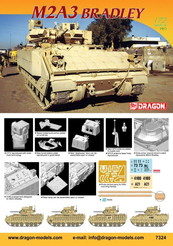 Dragon 7324 M2A3 Bradley 1/72 – imagen 2