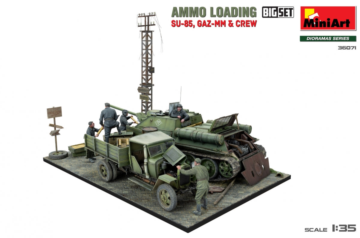 Miniart 36071 AMMO LOADING. SU-85, GAZ-MM and CREW. BIG SET 1/35 – imagen 9