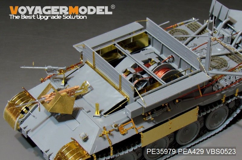 Voyager Model PE35979 WWII German Bergepanther Ausf.A (Early type,Panther A tool holders) Basic For TAKOM 2101 1/35 – imagen 8