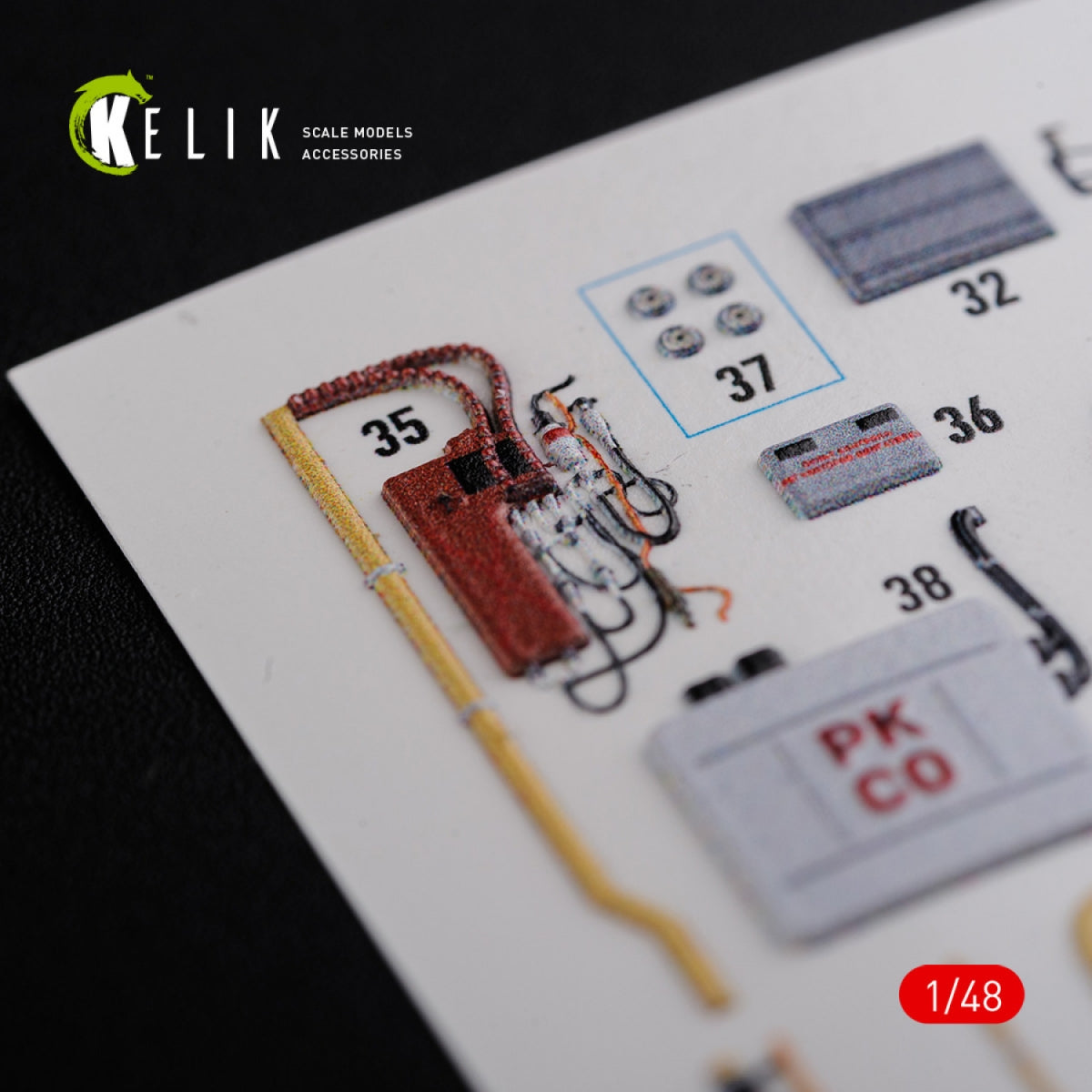 KELIK K48092 Mi-24D (Hind-D) interior 3D decals for Trumpeter kit 1/48 – imagen 10