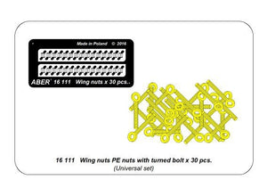 Aber 16111 Wing nuts PE nuts with turned bolt x 30 pcs. 1/16 – imagen 10