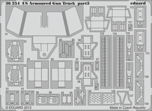 Eduard 36254 US Armoured Gun Truck ITALERI 1/35 – imagen 3