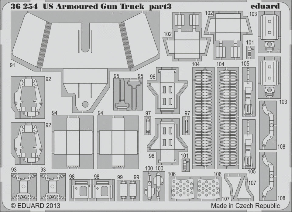 Eduard 36254 US Armoured Gun Truck ITALERI 1/35 – imagen 3