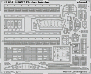 Eduard 49694 S-30M-2 Flanker intérieur SA 1/48 ACADEMY