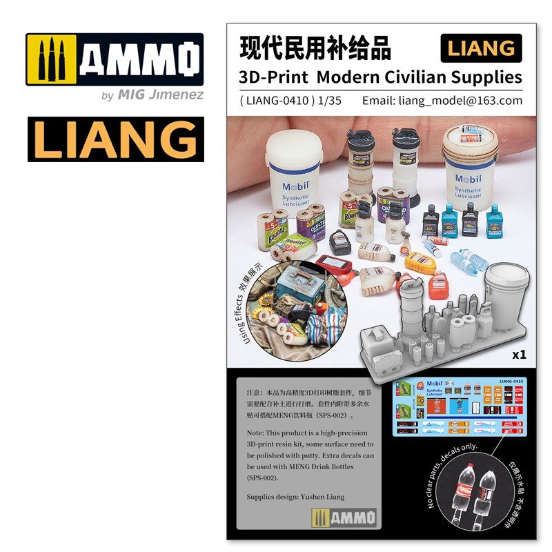 Liang 0410 3D-print Model Civilian Supplies 1/35 – imagen 3