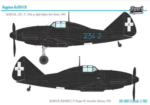 Sword 48013 Reggisnr Re2001CN Night Fighter 1/48 – imagen 2