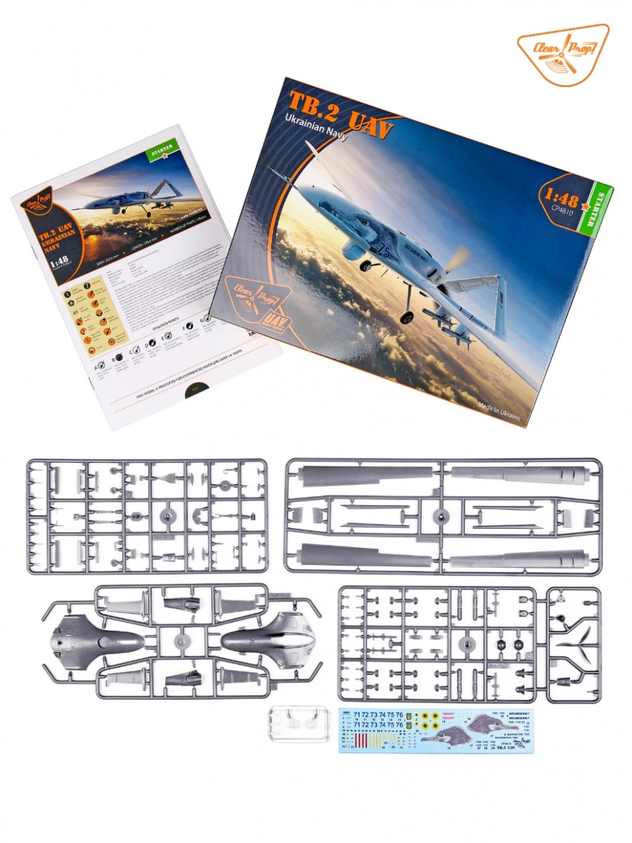 Clear Prop! CP4810 TB.2 UAV UKRAINIAN NAVY STARTER KIT 1/48 – immagine 4