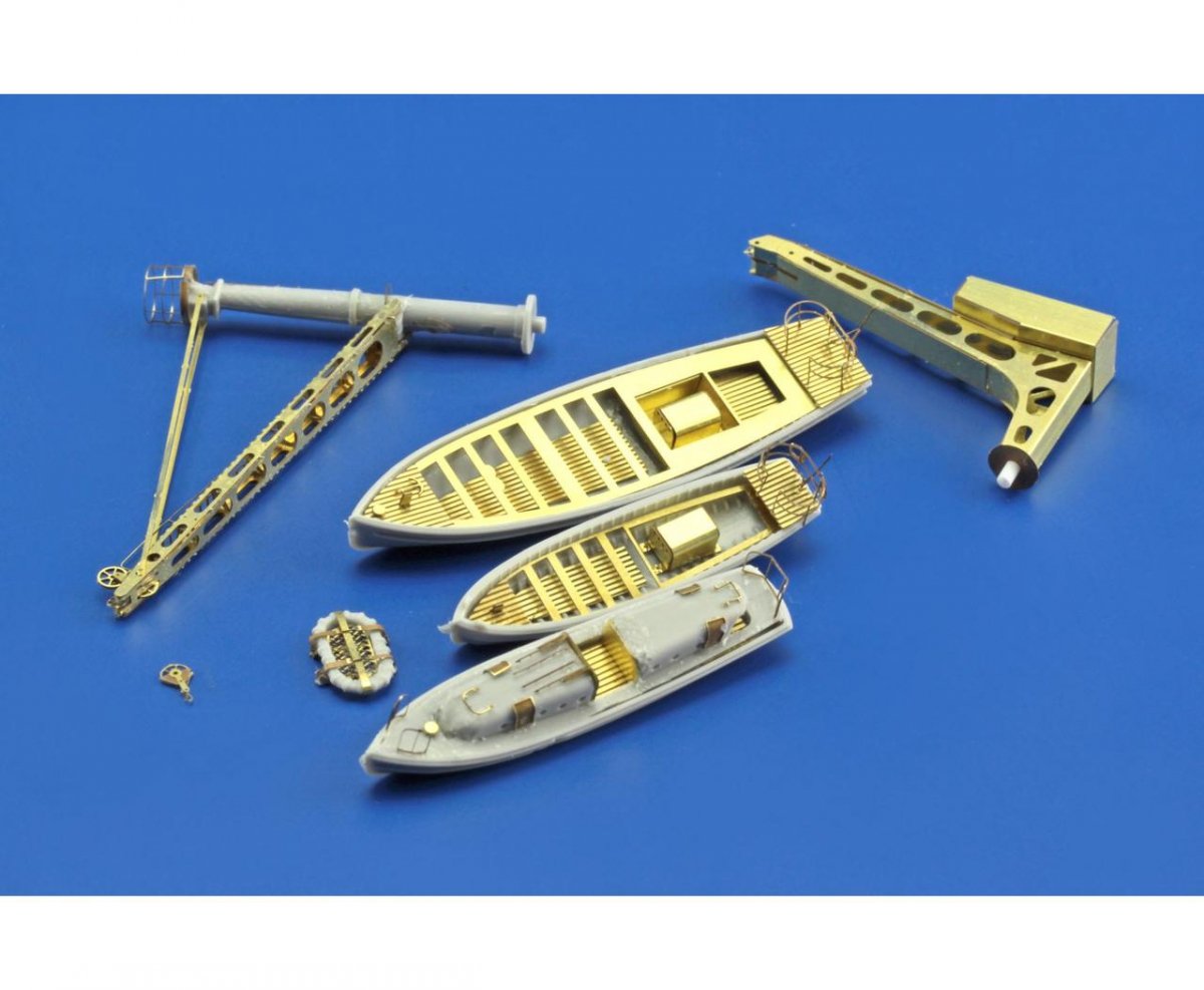Eduard 53140 USS CV-5 Yorktown part 1 cranes &amp;amp; life boats MERIT 1/350 – Bild 3
